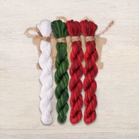 Набор ниток OwlForest для схемы «Серебряное копытце. Рождество» (DMC)