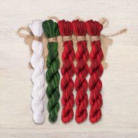 Набор ниток OwlForest для схемы «Серебряное копытце. Рождество» (DMC)