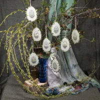 Бесплатная схема для вышивания «Пасхальные корзиночки»