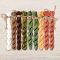 Набор ниток OwlForest для схемы «Лисичкин лес» (ПНК)