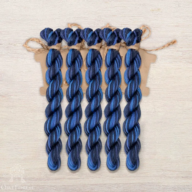 Набор ниток OwlForest для схемы «Вороний семплер» Англ.  (ПНК им. Кирова)