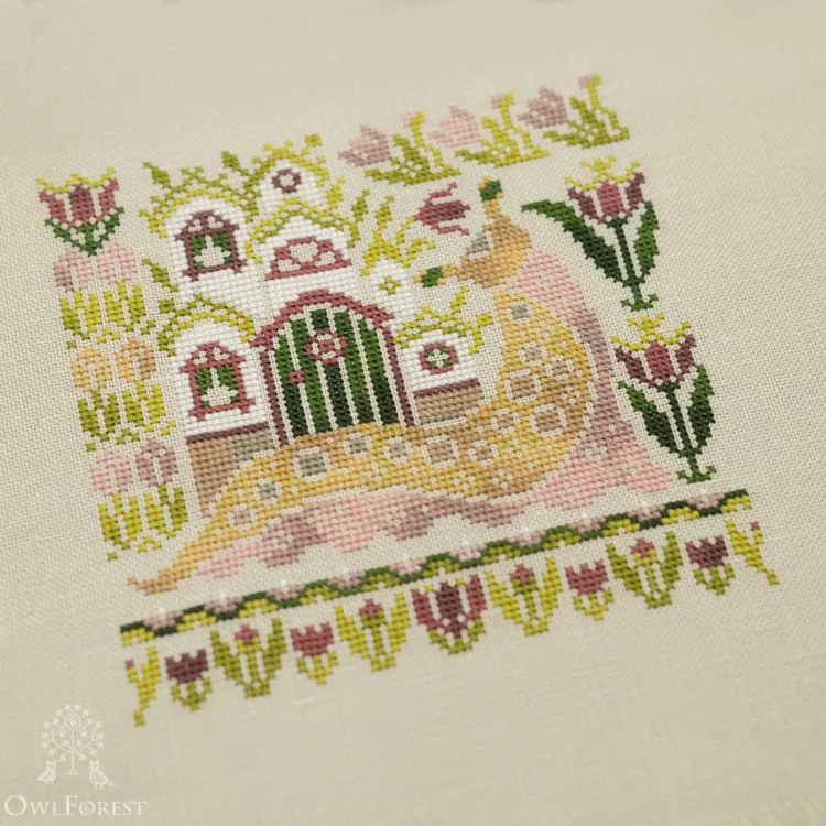 Электронная схема «Улиточные домики. Тюльпаны»