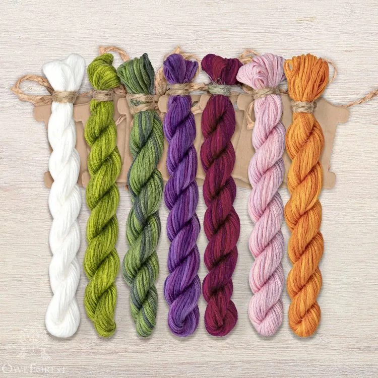 Набор ниток OwlForest для схемы «Цвет весны» (ПНК)