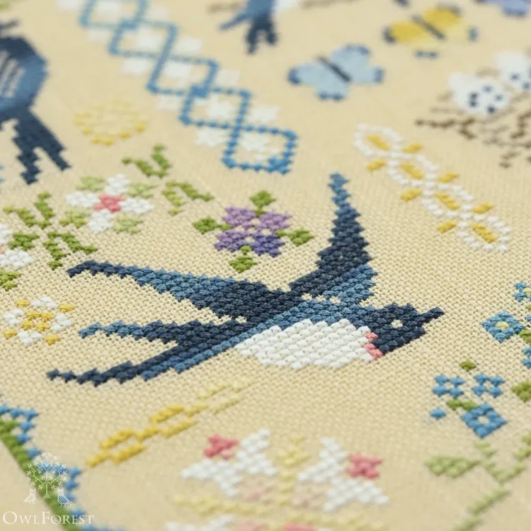 Схема для вышивания «Ласточки»