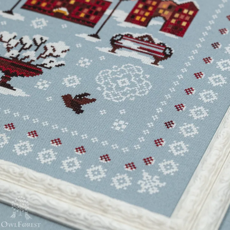 Схема для вышивания «Зимние сюжеты. Сквер» 