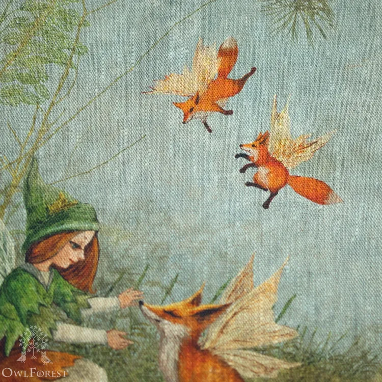 Сумка-шоппер «Феечка и лисы»