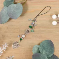 Маячок для ножниц «Голубая гортензия» цвет фурнитуры серебро