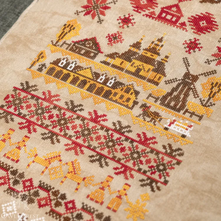Схема для вышивания «Белорусские мотивы. Деревенька»