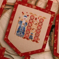 Электронная схема для вышивания флажков «С Новым годом!»