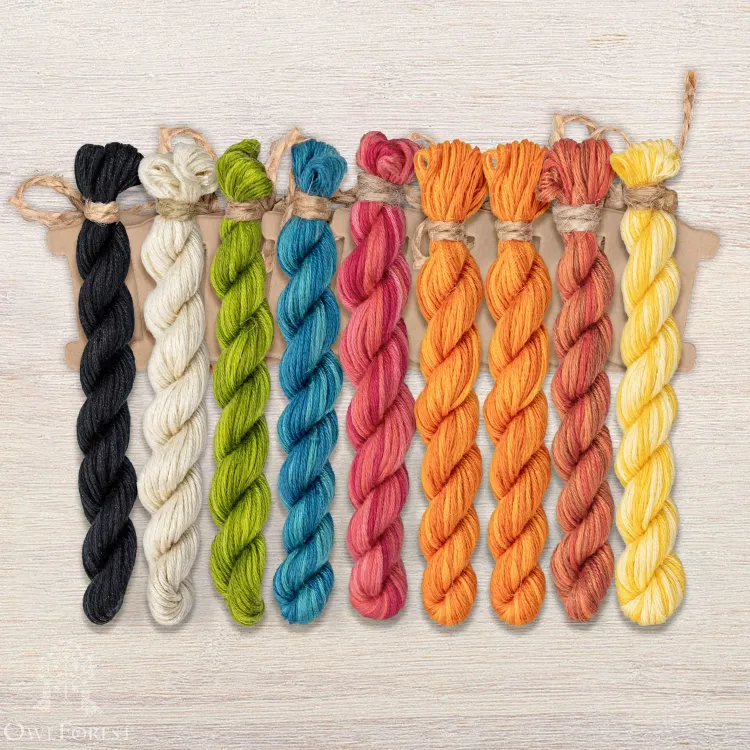 Набор ниток OwlForest для схемы «Мексика» (ПНК)