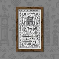 Схема для вышивания «Черный винтаж»