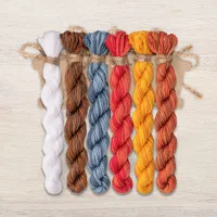 Набор ниток OwlForest для схемы «Пословицы. Красна изба» (DMC) 