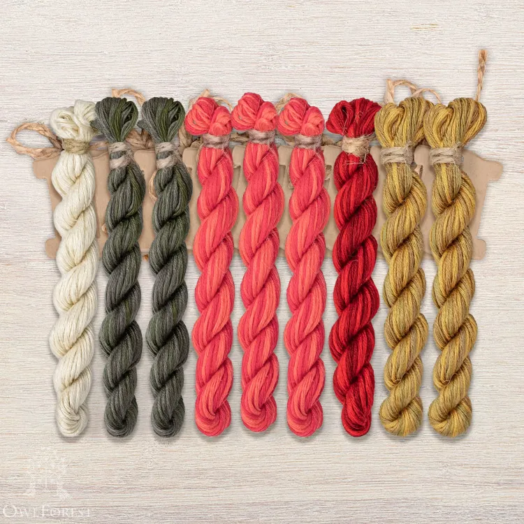 Набор ниток OwlForest для схемы «Прялка» (ПНК)