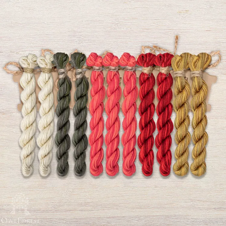 Набор ниток OwlForest для схемы «Прялка» (ПНК)