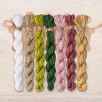 Набор ниток OwlForest для схемы «Улиточные домики. Тюльпаны» (DMC) 