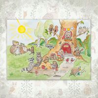 Открытка «Утро в Совином лесу»