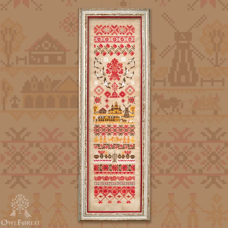 Электронная схема «Белорусские мотивы. Деревенька»