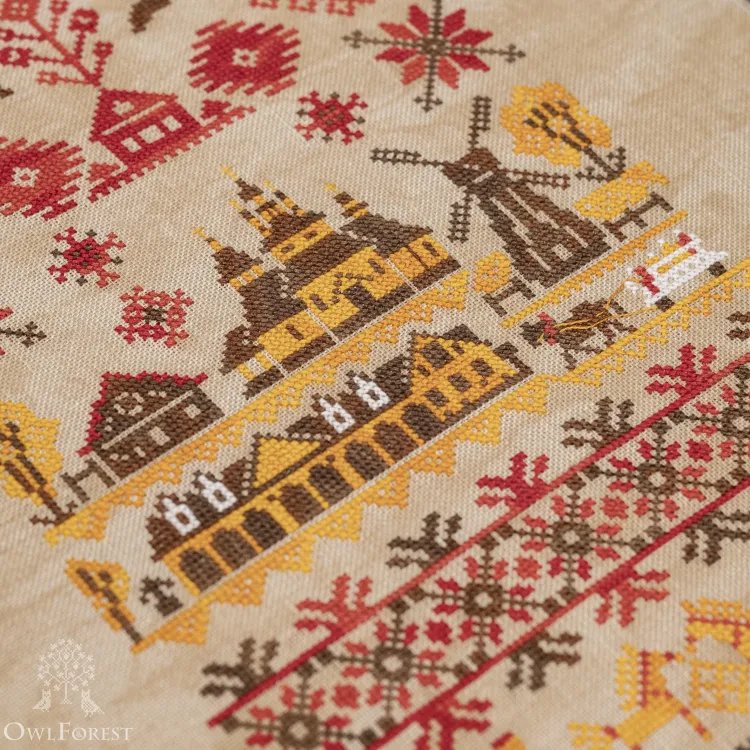 Электронная схема «Белорусские мотивы. Деревенька»