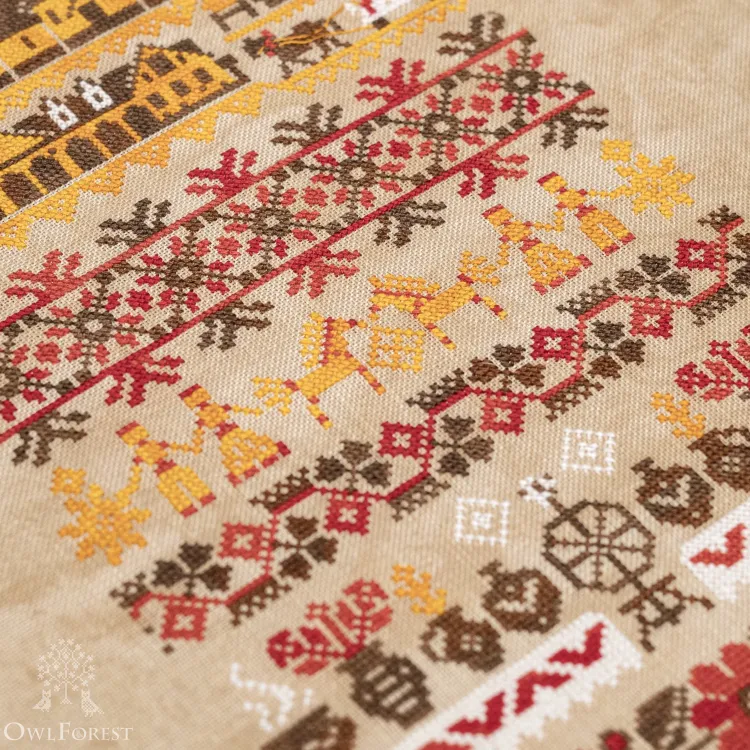 Электронная схема «Белорусские мотивы. Деревенька»