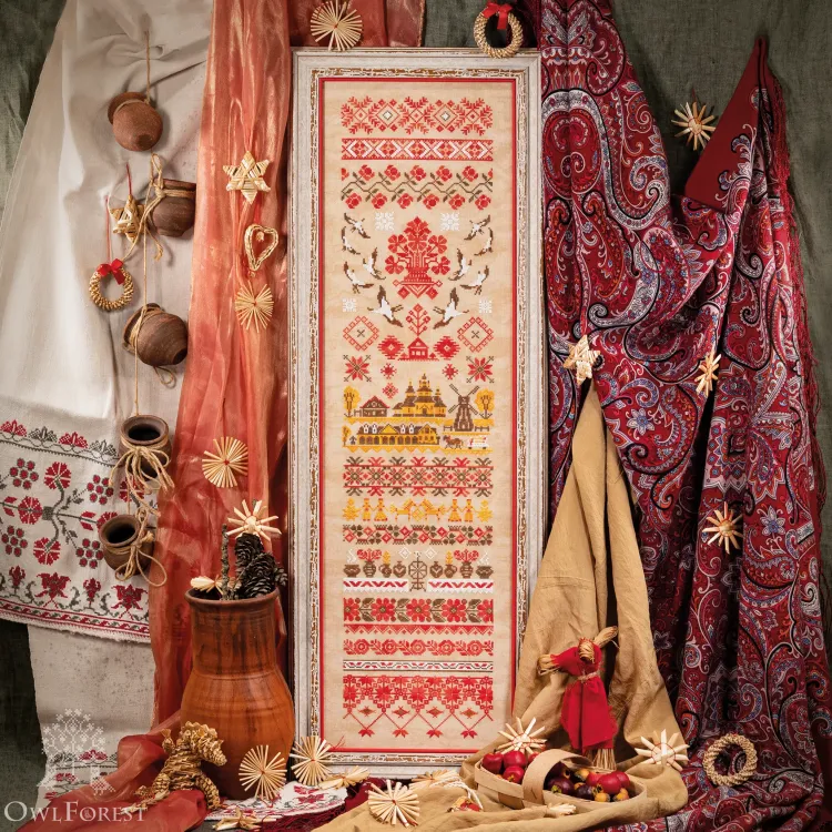 Электронная схема «Белорусские мотивы. Деревенька»