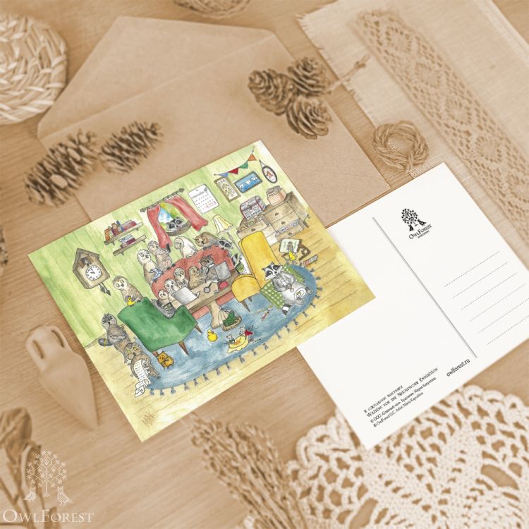 Открытка «В ожидании выставки»