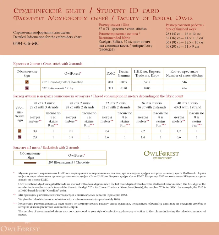 Студенческий билет Академии им. совы Дуси