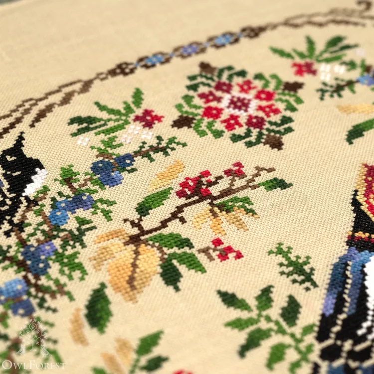 Схема для вышивания «Сорока-ворона» 