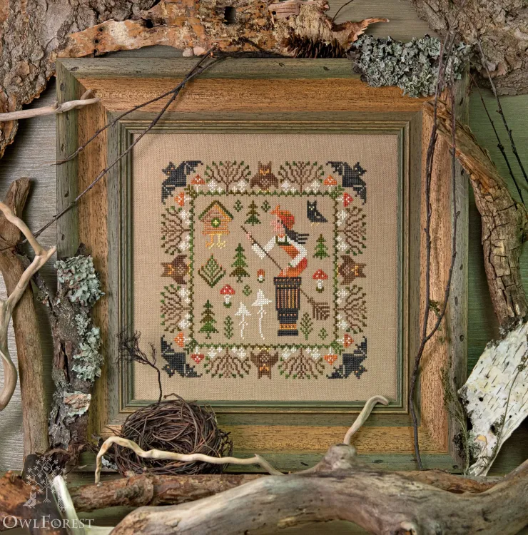 Схема для вышивания «Баба Яга»