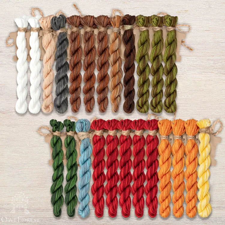 Набор ниток OwlForest для схемы «Сказочная азбука» (ПНК)