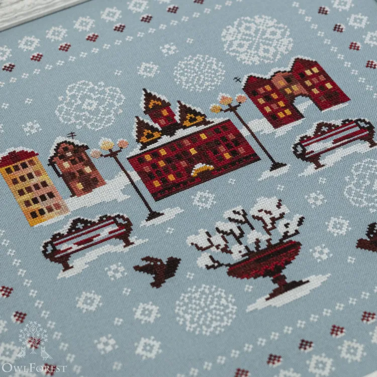 Электронная схема «Зимние сюжеты. Сквер»