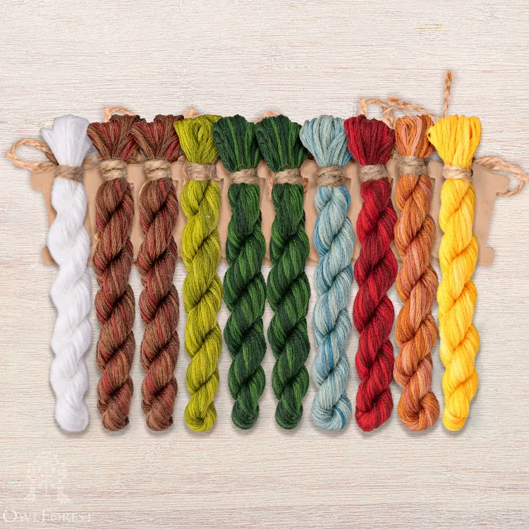 Набор ниток OwlForest для схемы «Кинотеатр «Сморчок» (DMC)