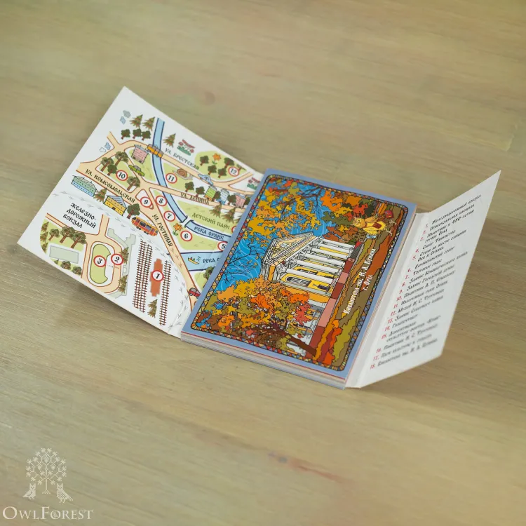 Набор открыток «Прогулки с совами по городу Орлу»