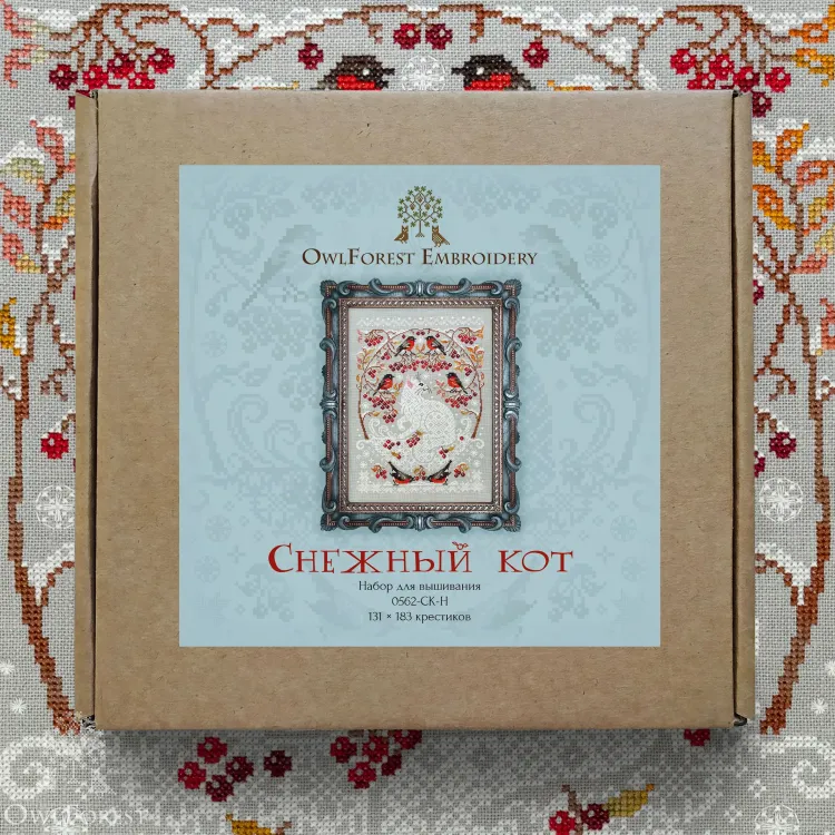 Набор для вышивания «Снежный кот»