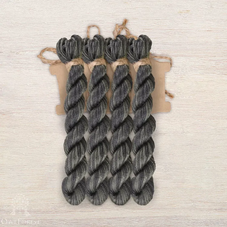 Набор ниток OwlForest для схемы «Черный винтаж» (ПНК)