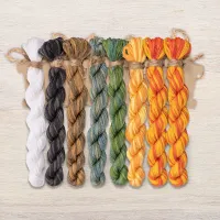 Набор ниток OwlForest для схемы «Облепиховое лето» (DMC)