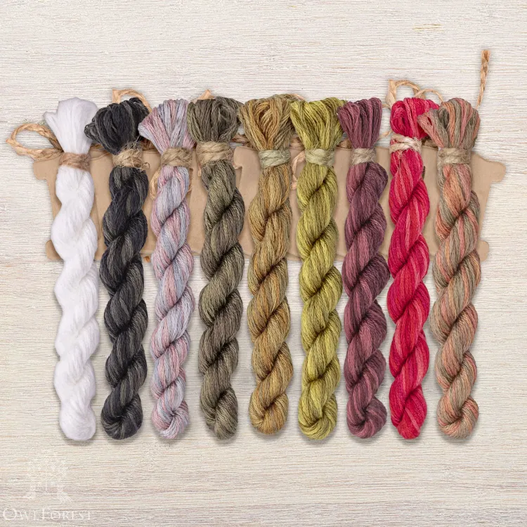 Набор ниток OwlForest для схемы «Чечётки» (DMC)