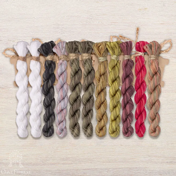 Набор ниток OwlForest для схемы «Чечётки» (DMC)