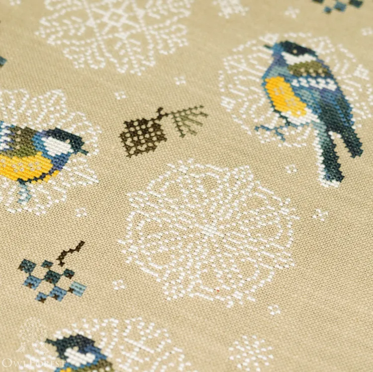 Схема для вышивания «Снежные синички»