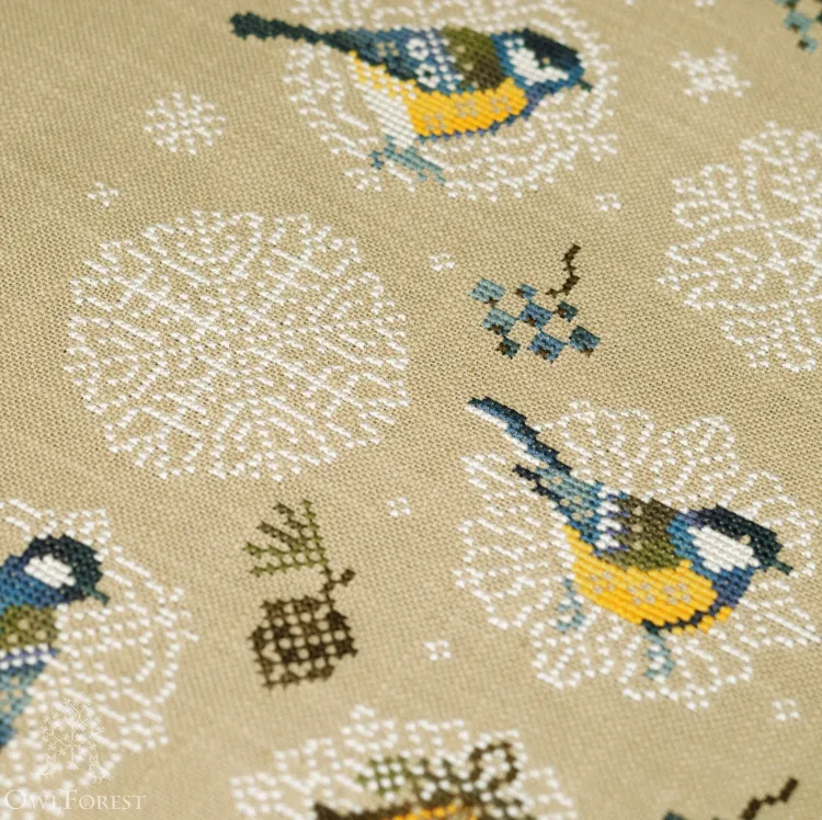 Схема для вышивания «Снежные синички»