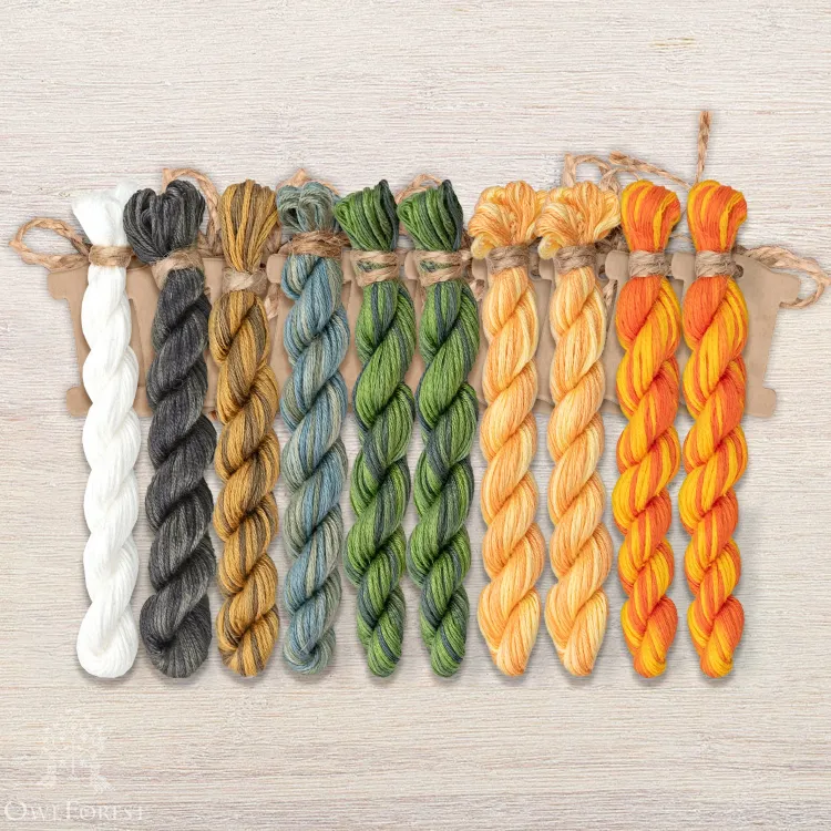 Набор ниток OwlForest для схемы «Облепиховое лето» (ПНК)