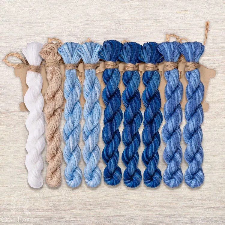 Набор ниток OwlForest для схемы «Квасник» (DMC)