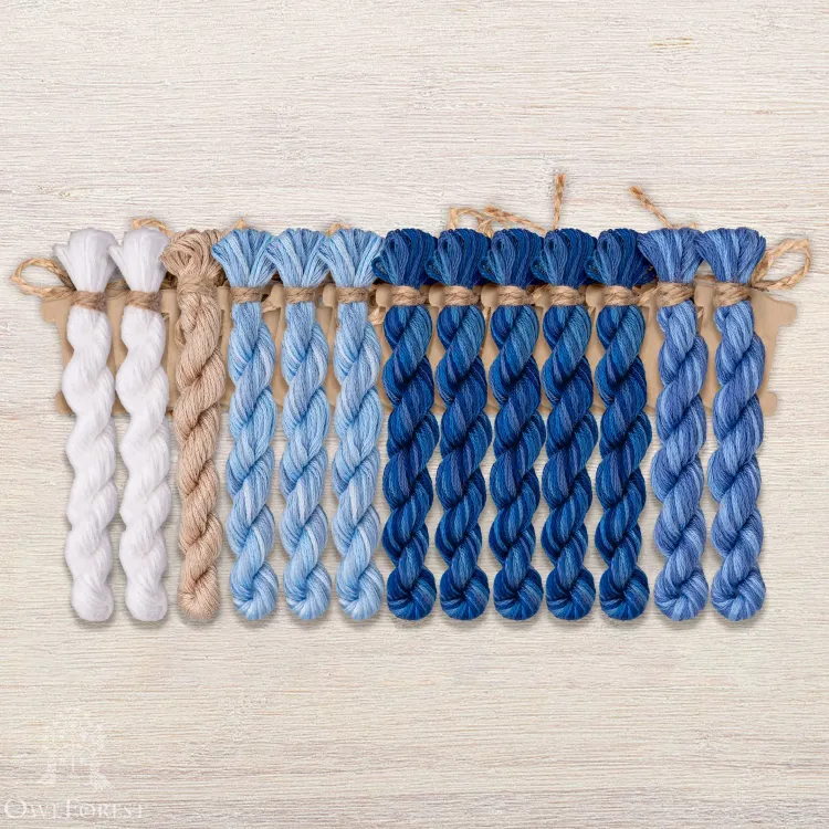 Набор ниток OwlForest для схемы «Квасник» (DMC)