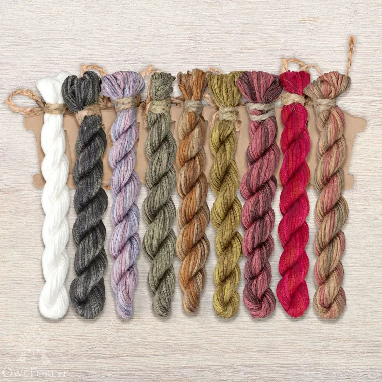 Набор ниток OwlForest для схемы «Чечётки» (ПНК)