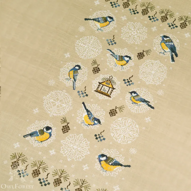 Электронная схема «Снежные синички»