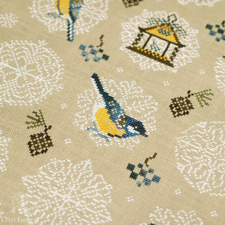 Электронная схема «Снежные синички»