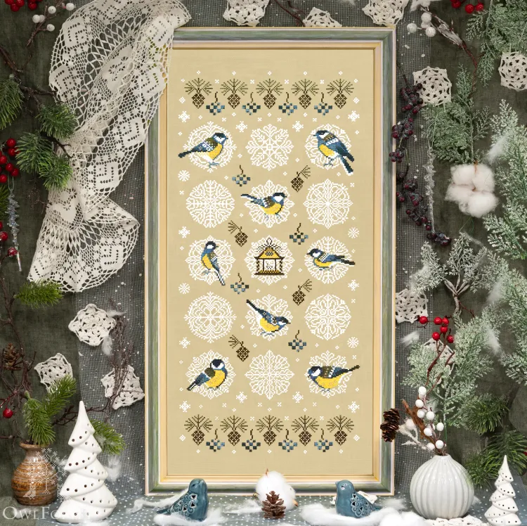 Электронная схема «Снежные синички»