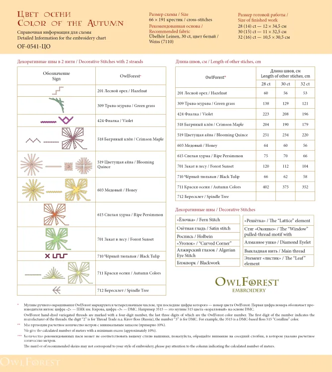 Электронная схема «Цвет осени»