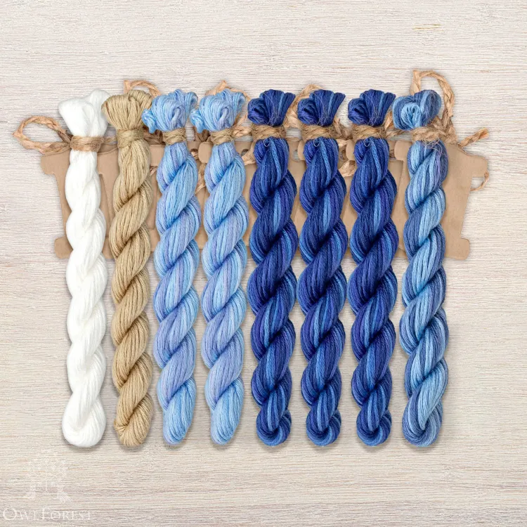 Набор ниток OwlForest для схемы «Квасник» (ПНК)