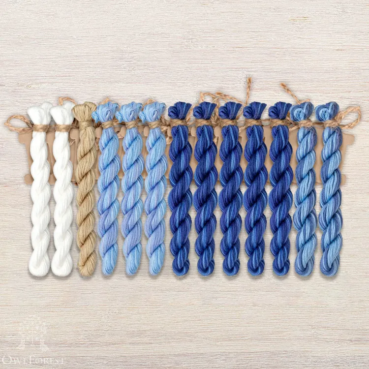 Набор ниток OwlForest для схемы «Квасник» (ПНК)