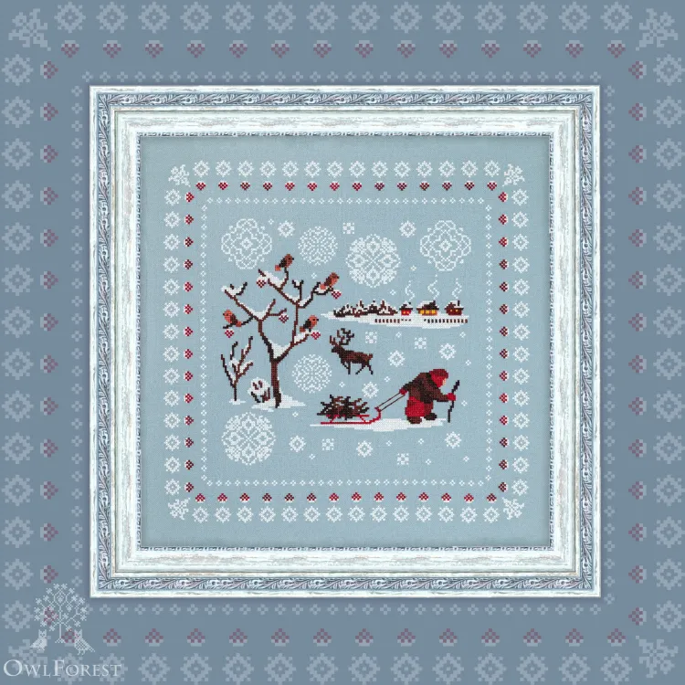 Схема для вышивания «Зимние сюжеты. Околица» 